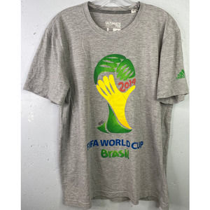 Adidas Short Sleeve T-Shirt 2014 FIFA World Cup Brasil, Sz‎ L